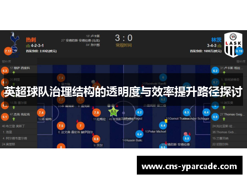 英超球队治理结构的透明度与效率提升路径探讨